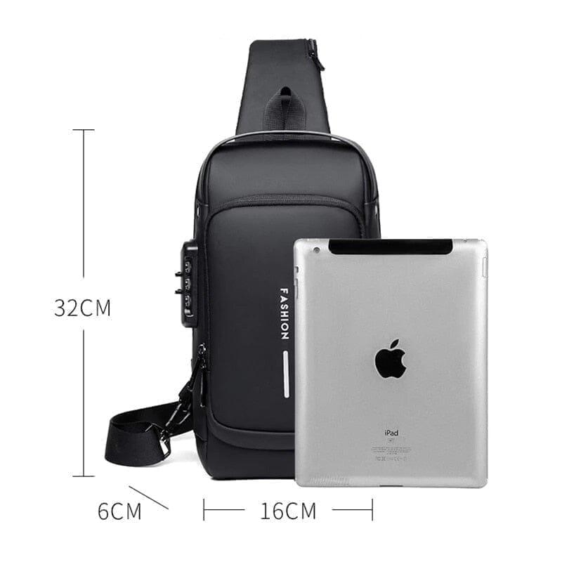 Mochila Anti-Furto com Senha USB Slim Bag - Mudei casa Ofertas