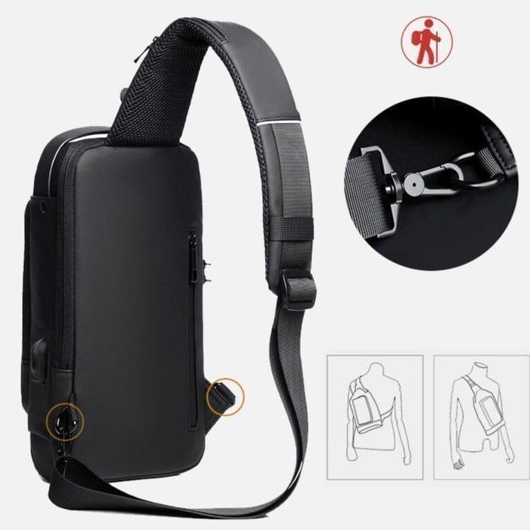 Mochila Anti-Furto com Senha USB Slim Bag - Mudei casa Ofertas