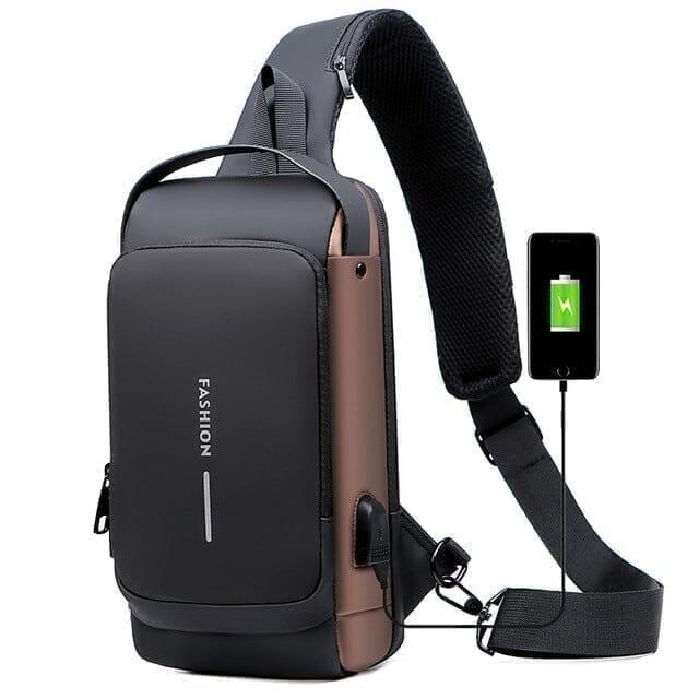 Mochila Anti-Furto com Senha USB Slim Bag - Mudei casa Ofertas