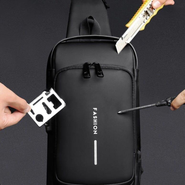 Mochila Anti-Furto com Senha USB Slim Bag - Mudei casa Ofertas