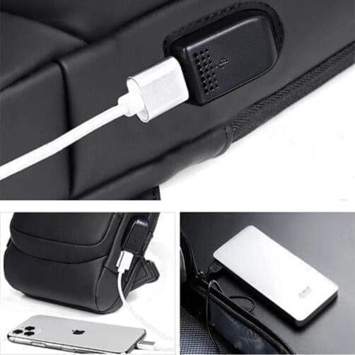 Mochila Anti-Furto com Senha USB Slim Bag - Mudei casa Ofertas