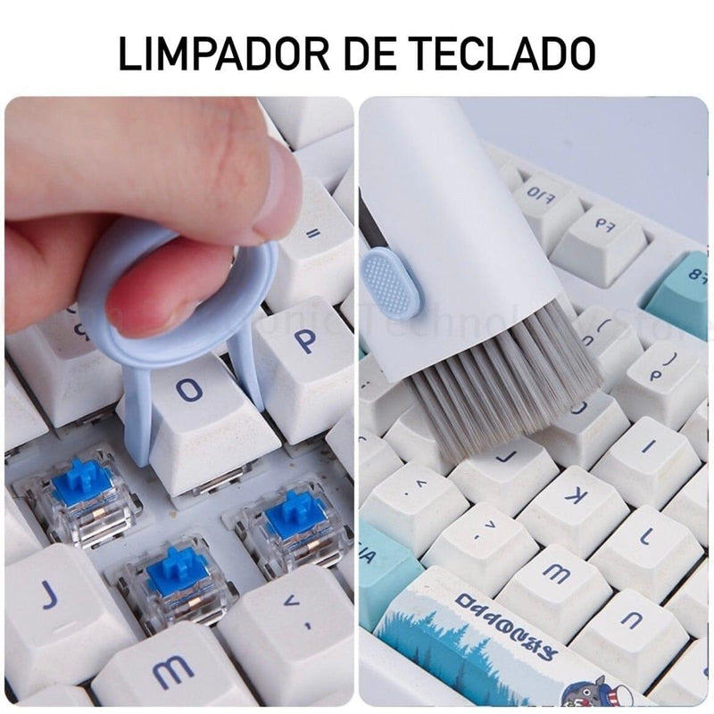 Escova de Limpeza para Teclado e Celular CleanPro 7 em 1 - Mudei casa Ofertas