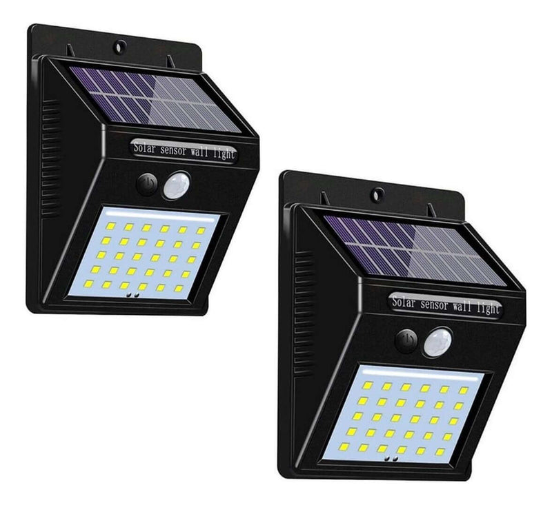 Luminária Solar Arandela 30 Leds Parede Com Sensor Presença - Mudei casa Ofertas